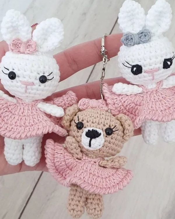 Llaveros de animalitos tejido a crochet