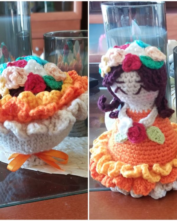 Muñeca reversible tejido a crochet