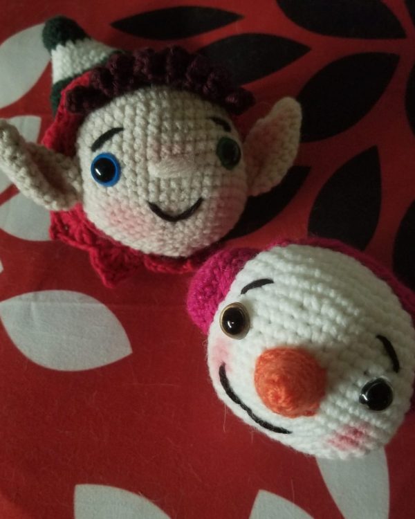 Patrón esferas navideñas tejido a crochet