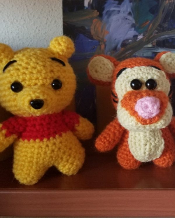 Patrón Winnie the Pooh y Tigger tejido a crochet